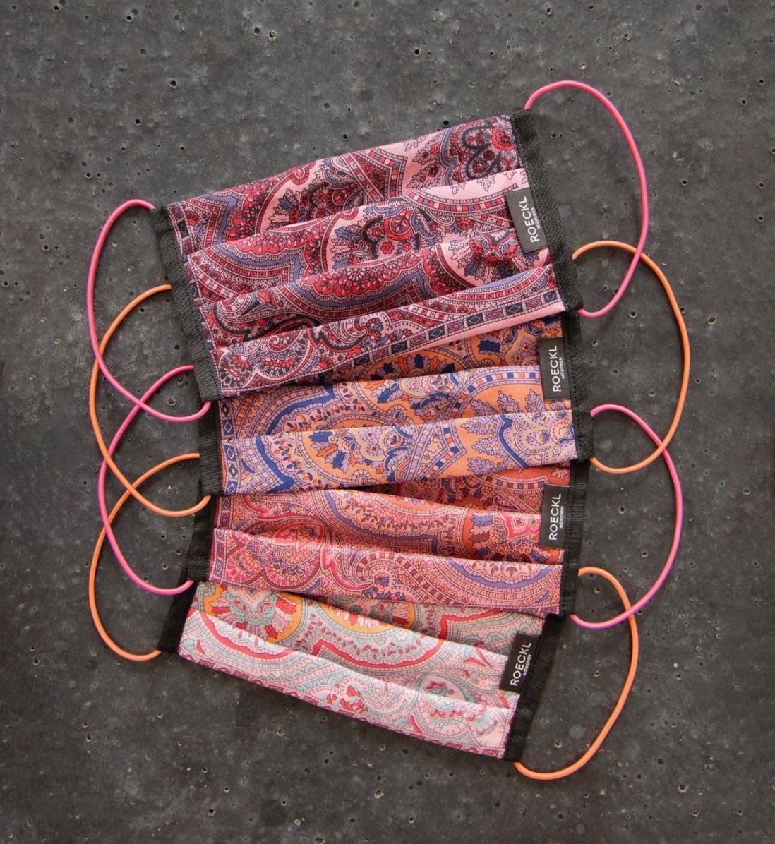 Patterned face masks from Roeckl