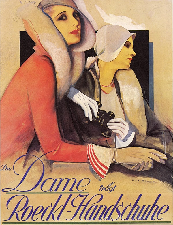 Roeckl vinatge advertisement from around 1920