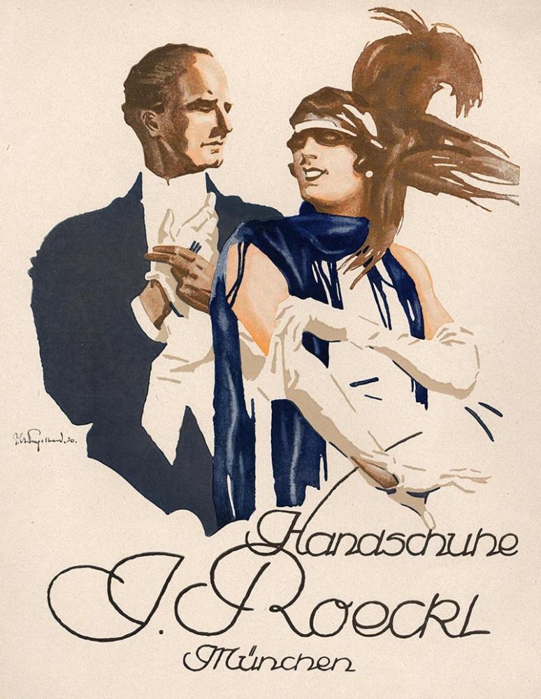 Roeckl vinatge advertisement from around 1920