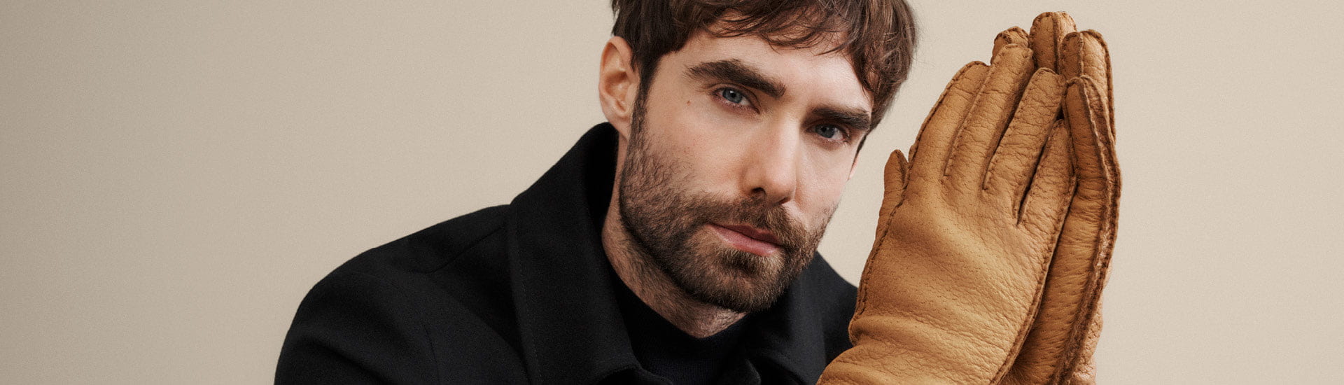 ROECKL banner gloves Garmisch in brown from deer nappa leather