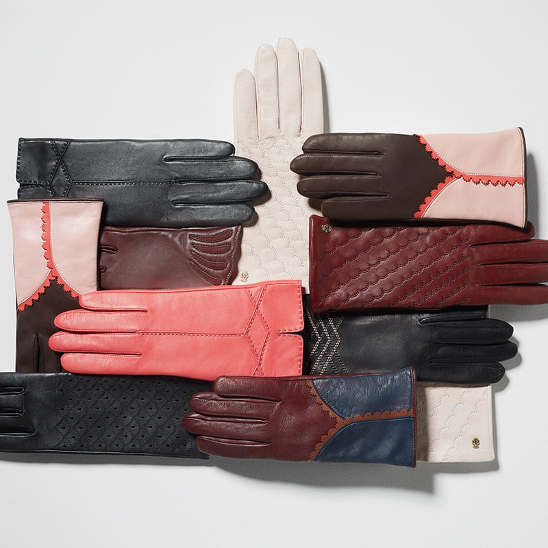 Der Handschuh Darien in schwarz hat ein besonderes Steppdesign.