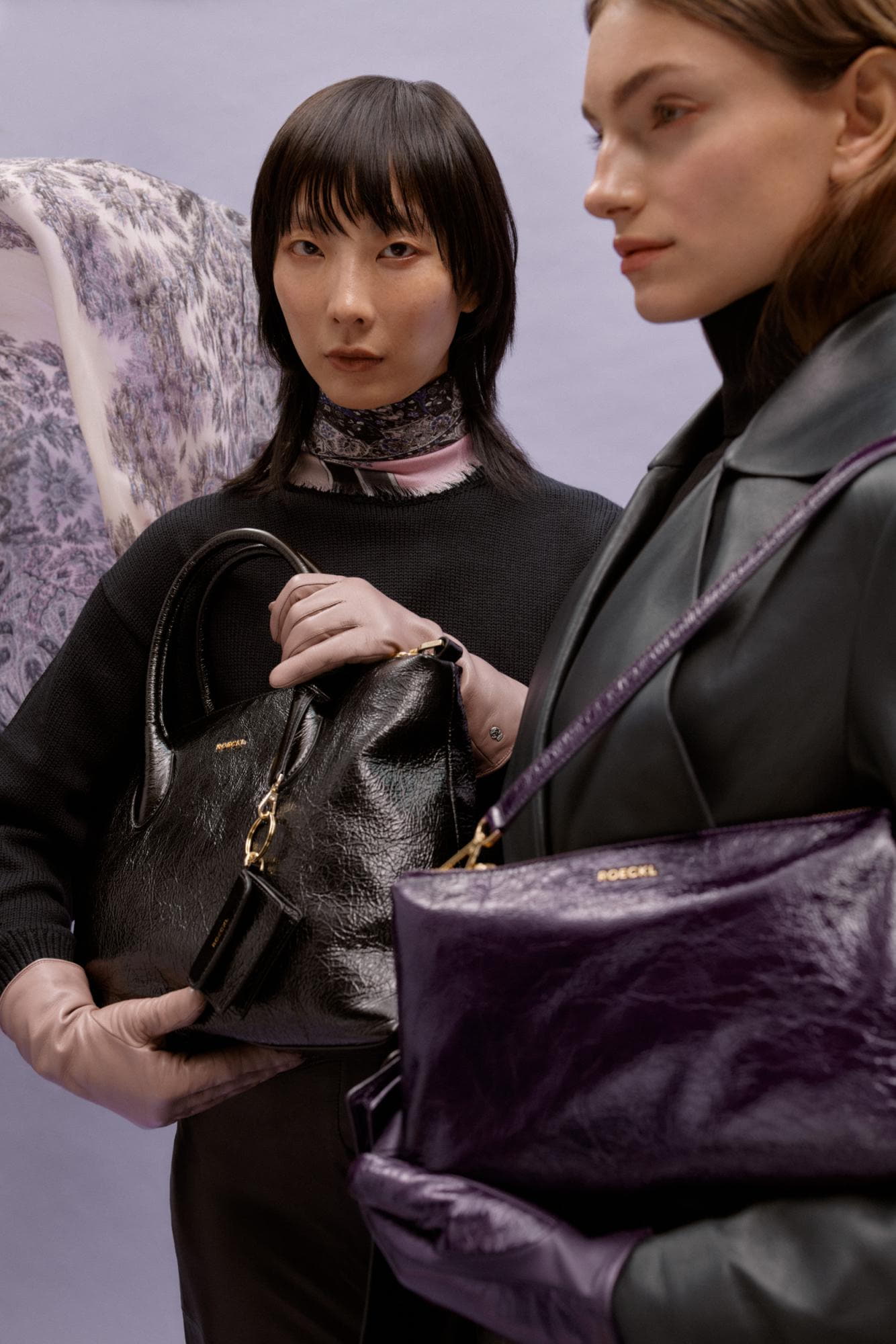 Roeckl Herbst Winter Kollektion 2023, Tasche Dora, Tuch Magic Garden, Handschuh Venedig