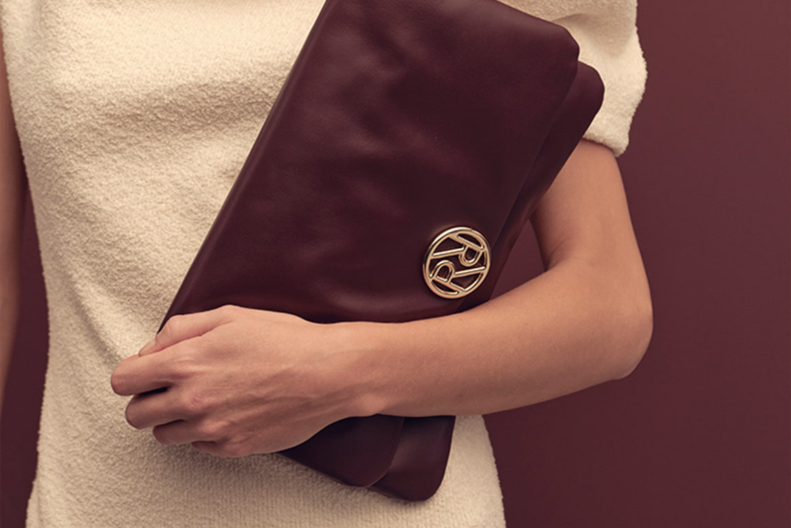 Handtasche Soho clutch small in wine aus Schafsleder