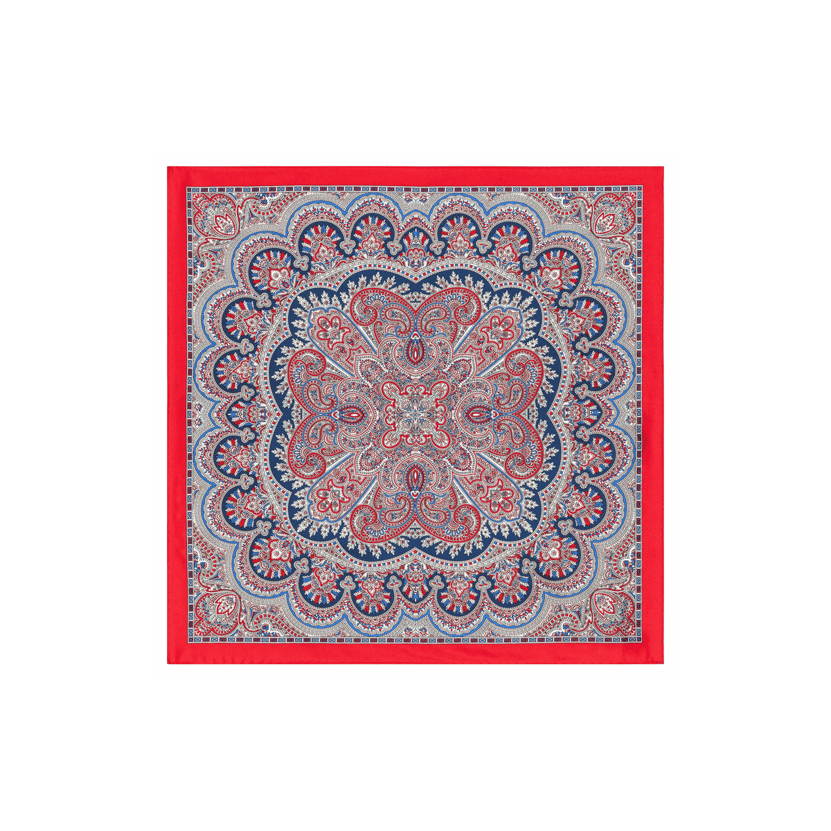 Young Paisley 53 x 53 - red/navy