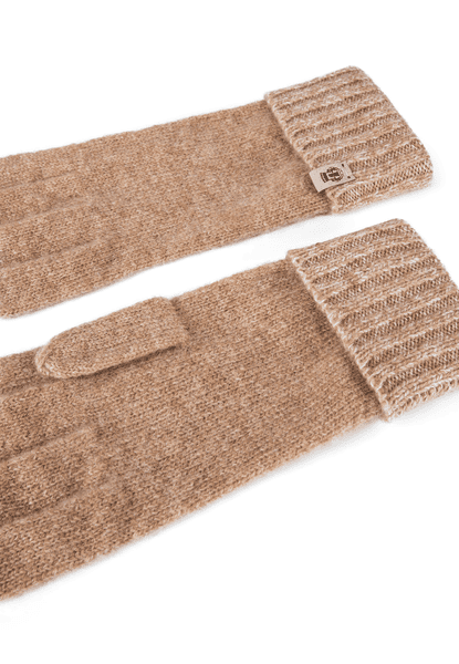 Cabel lines Handschuh - cashmere/white