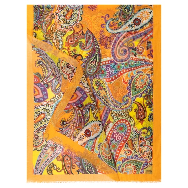 Feel Good Paisley 70x180 - tangerine