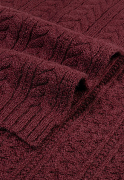 Cashmere Twist Schal 30x180  - mulberry