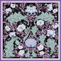 Potpourri Flowers 130x130 - black multi