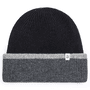 Two Side Knit Mütze  - black/graphit