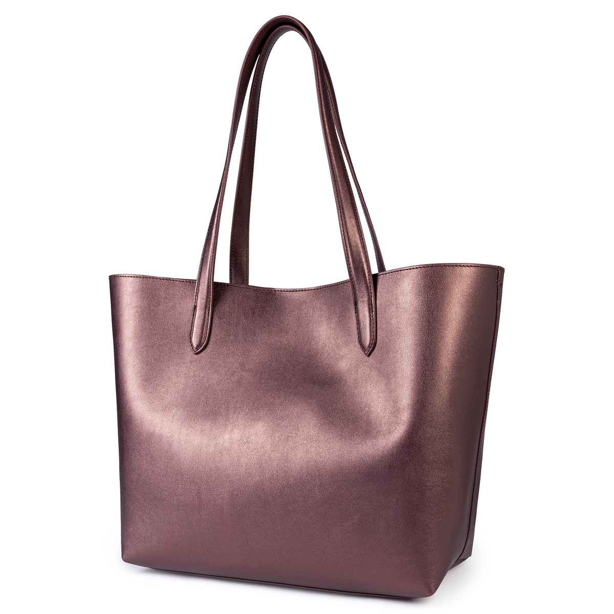 Carol Shopper metallic large  - wine
