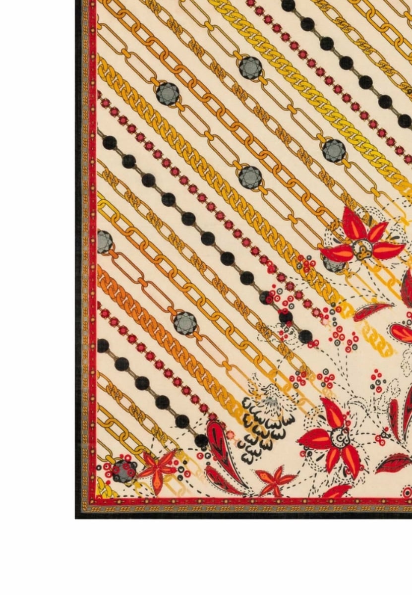 Charming Florals 100x100 - multi beige