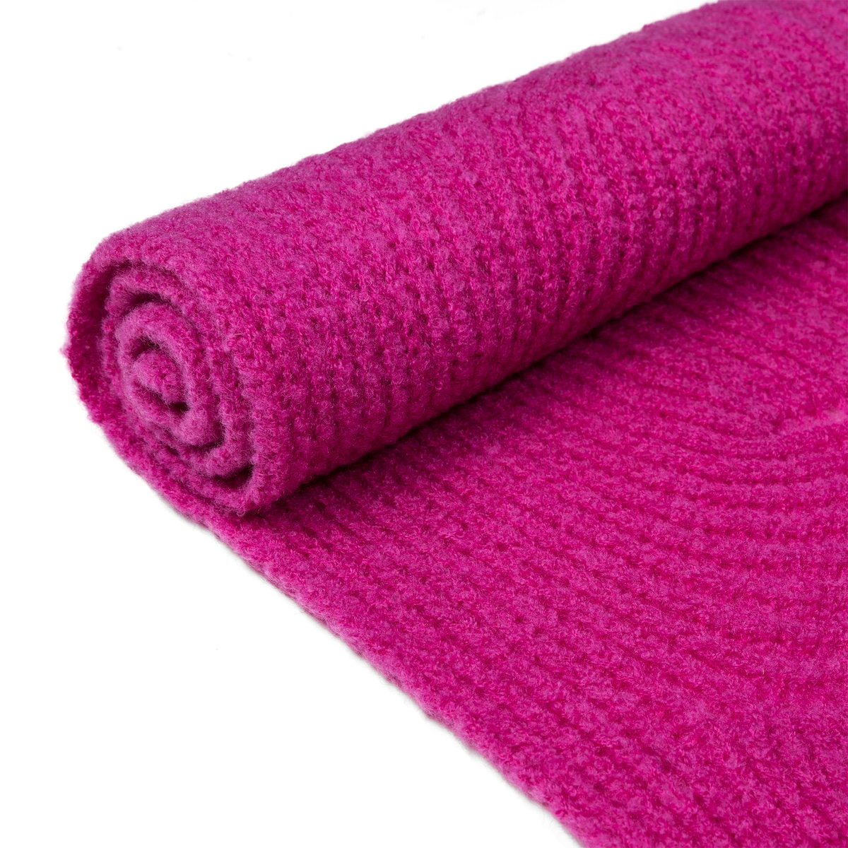 Shaped Rip Schal 37x180 great cable - fuchsia