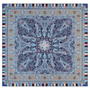 Butterfly Paisley 140x140  - multi blue