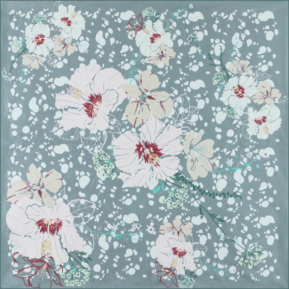 Soft Flowers 64x64  - mint