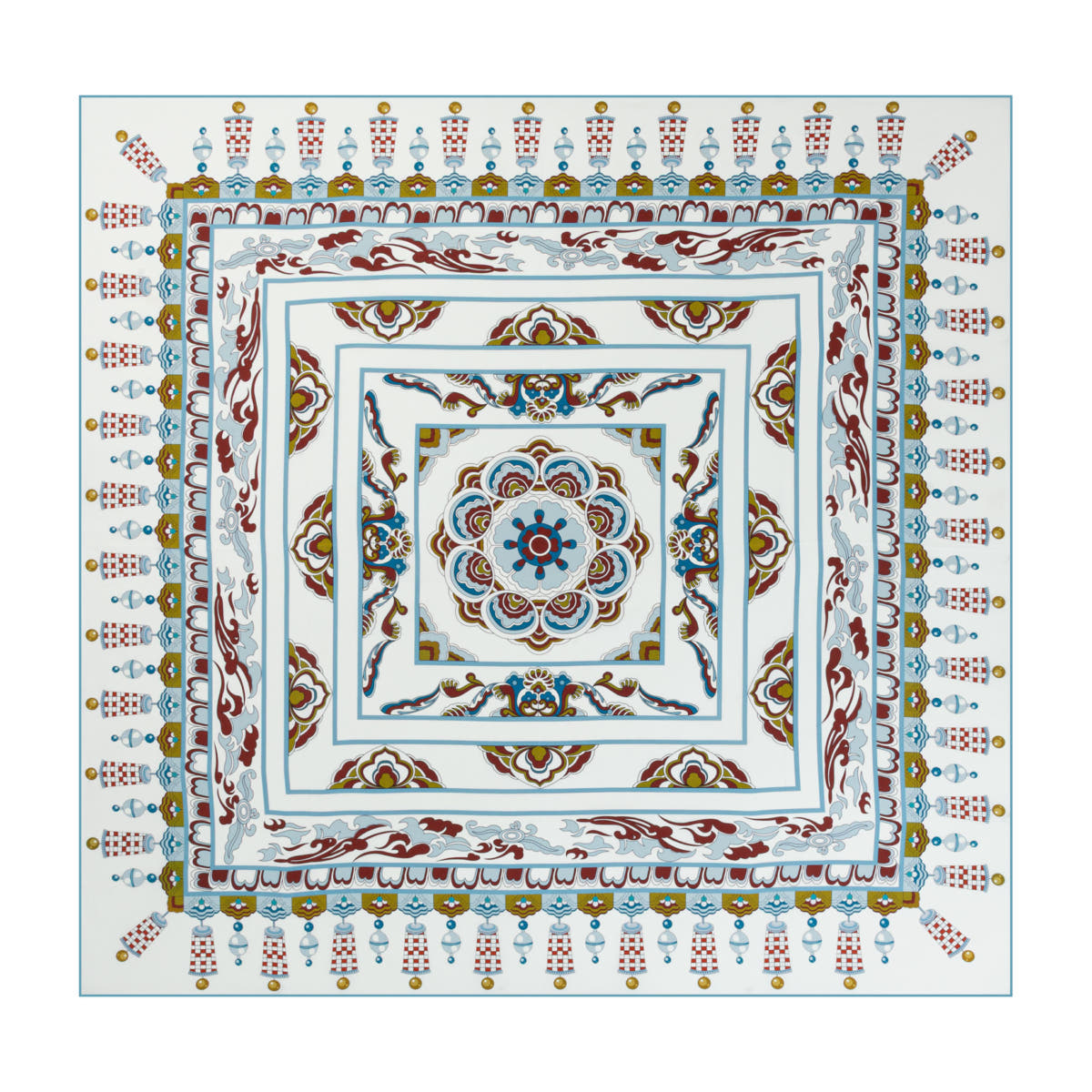 Desiree 105x105 - aqua/petrol