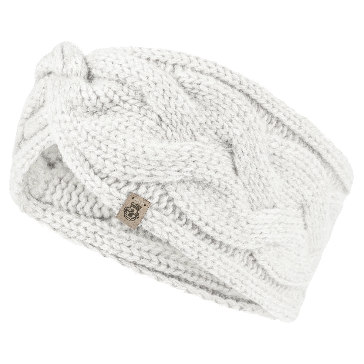 Braided Cashmere Stirnband - woolwhite