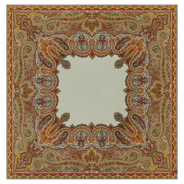 Enchanted Paisley 140x140 - multi khaki
