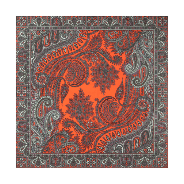 Rising Paisley 130x130 - multi brick