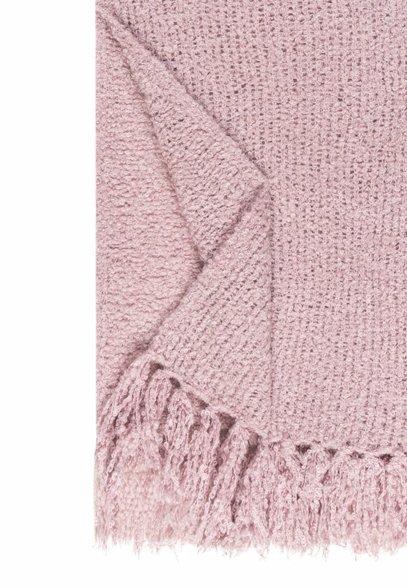 Classic Bouclé Schal 35x180 - blush