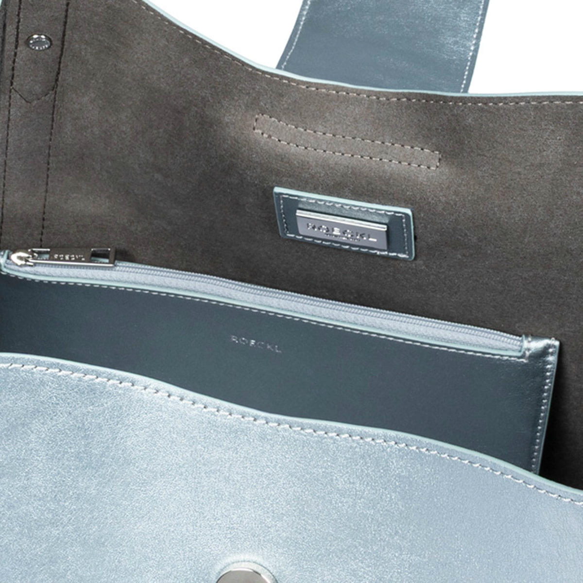 Florence Shopper metallic medium - silver