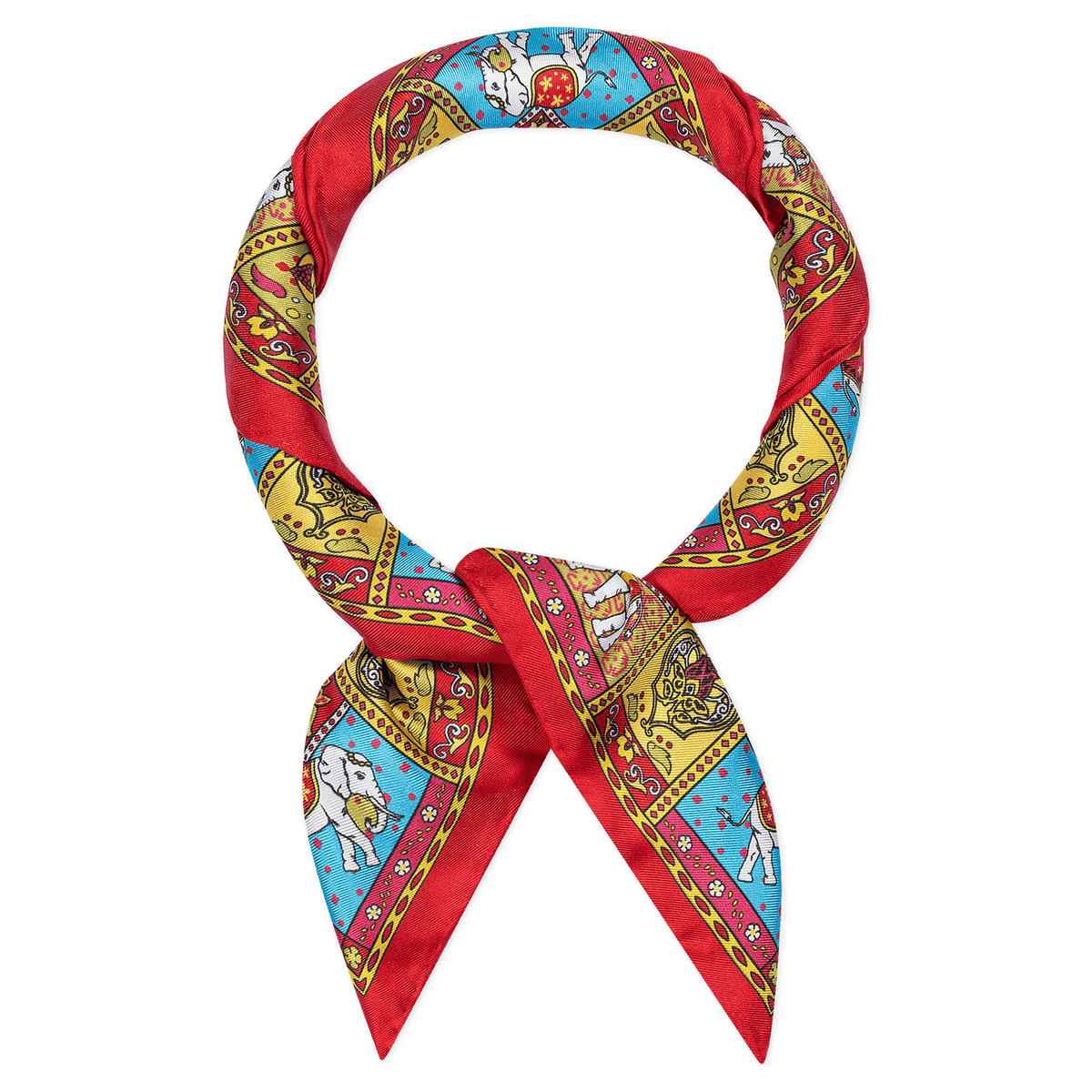 Lucky Elephant 53x53 - red mix