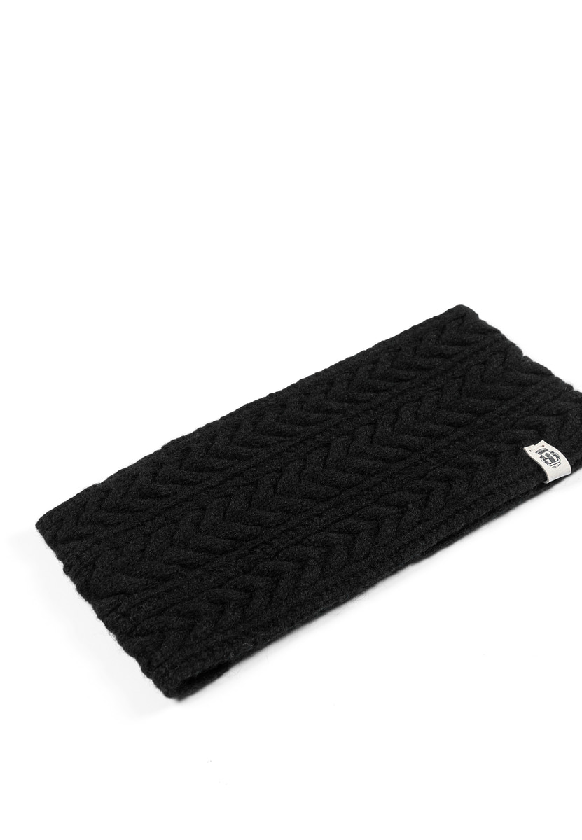 Cashmere Twist Stirnband  - black