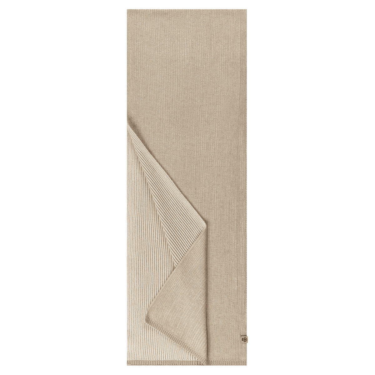 Two Tone Rib  Schal 30x180 - sand