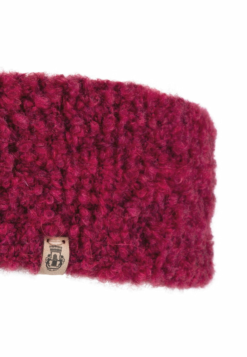 Snowflake Boucle Stirnband  - berry