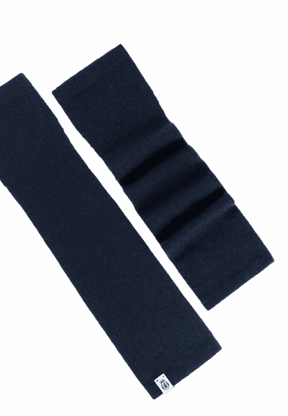 Pure Cashmere Stulpe - navy