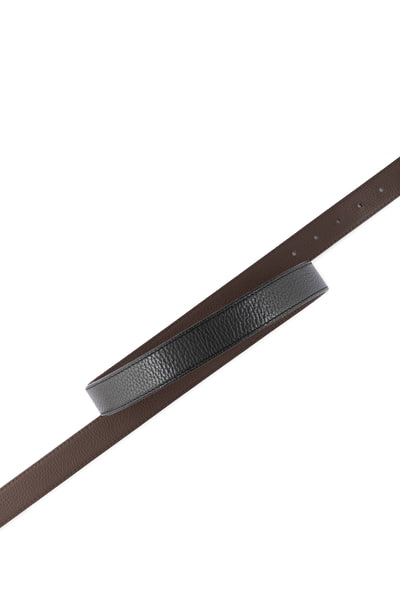 Amie reversible 3cm - black/brown