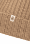 Business Cashmere Muetze mit Umschlag - camel