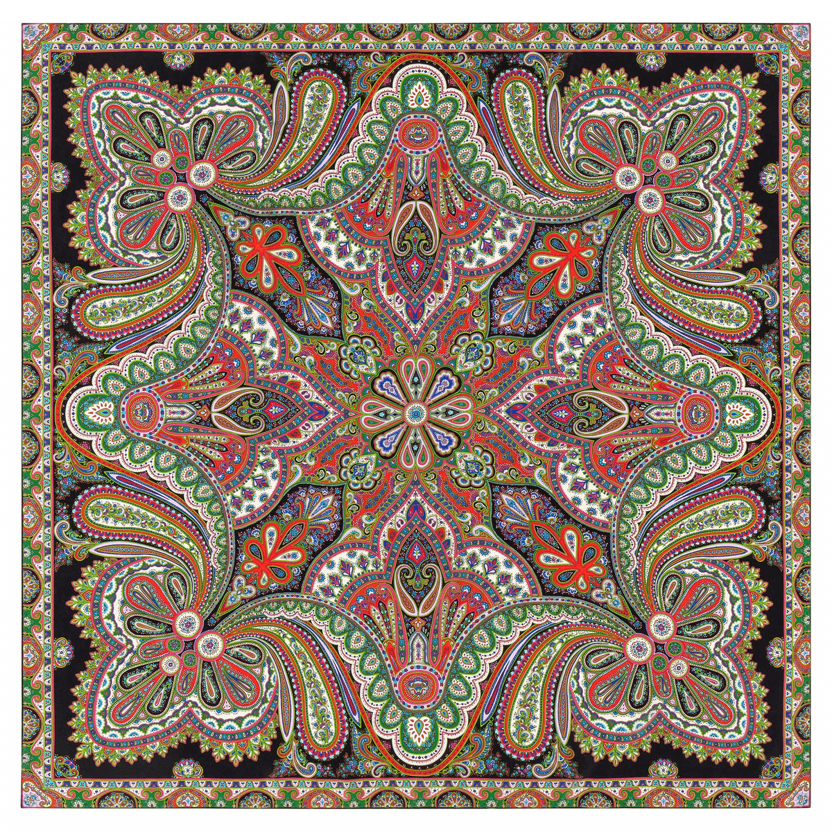 Aesthetic Paisley 140x140 - black flash