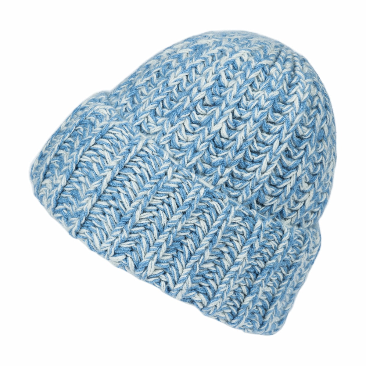 Mouliné Rib Cap - bleu/white
