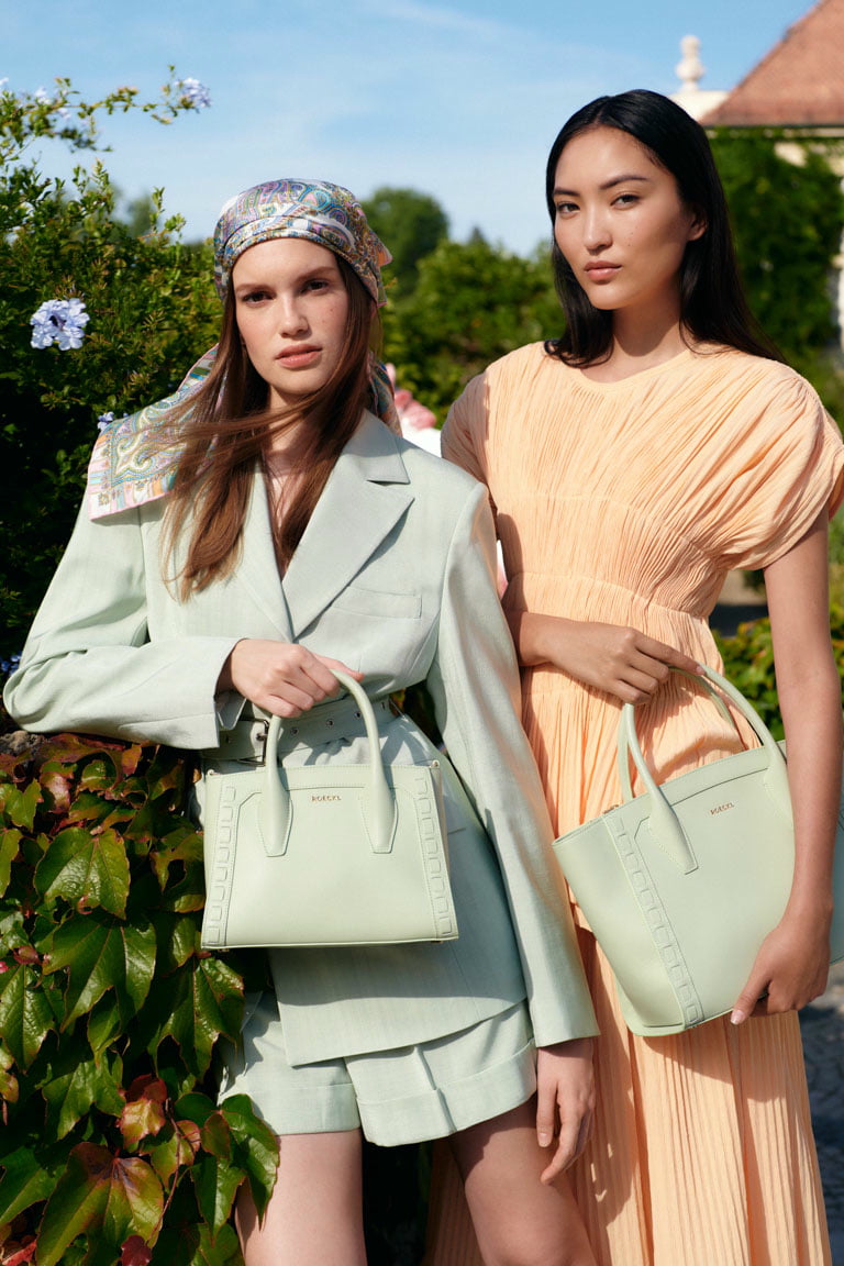 Mathilde Crafted medium new Handtasche  - sage green