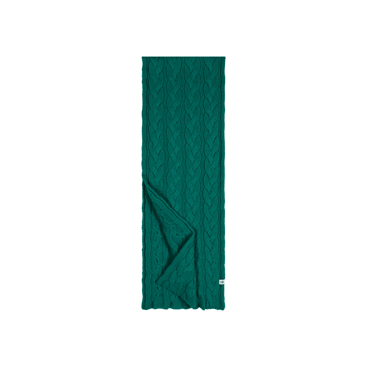 Braided Cashmere Schal 30x180 - emerald