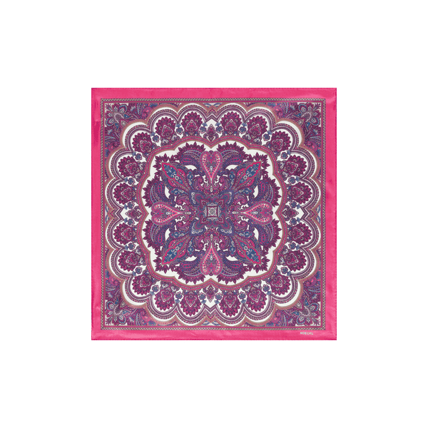 Fine Paisley 53x53  - multi hibiscus