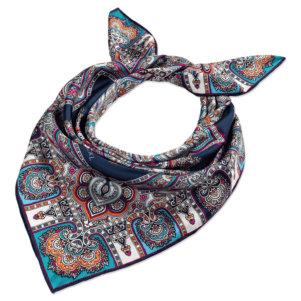Timeless Paisley 70x70 - multi navy