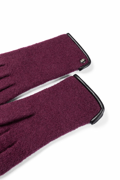 Klassischer Walkhandschuh Women - mulberry