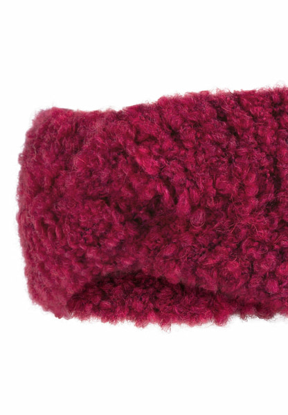 Snowflake Boucle Stirnband  - berry
