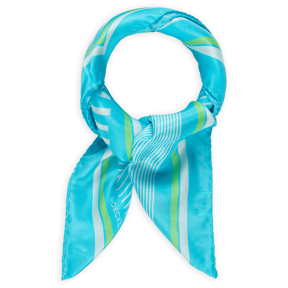 Two Tone Stripes 53x53 - turquoise