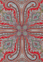 Paisley Star 90x90 - multi red