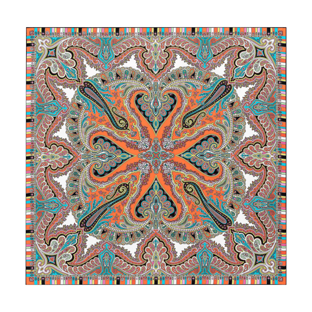 Circular Ornament 90x90 - multi flamingo