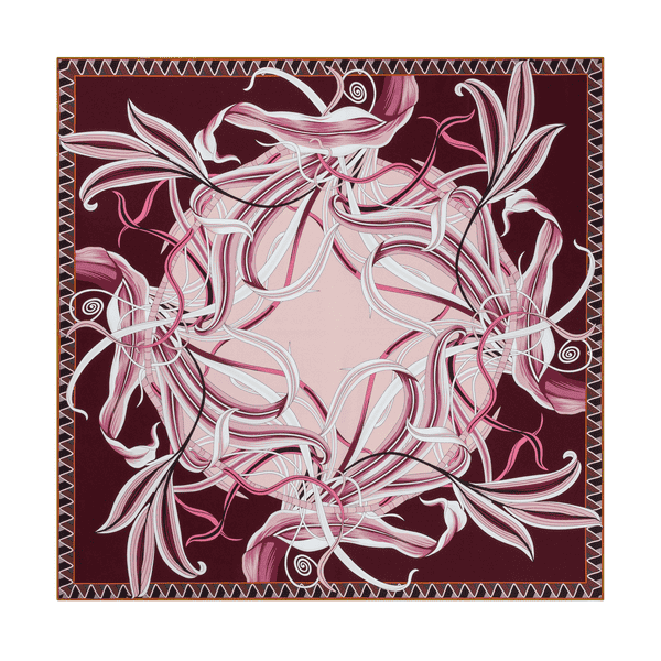 Delia 86x86  - navy/wine