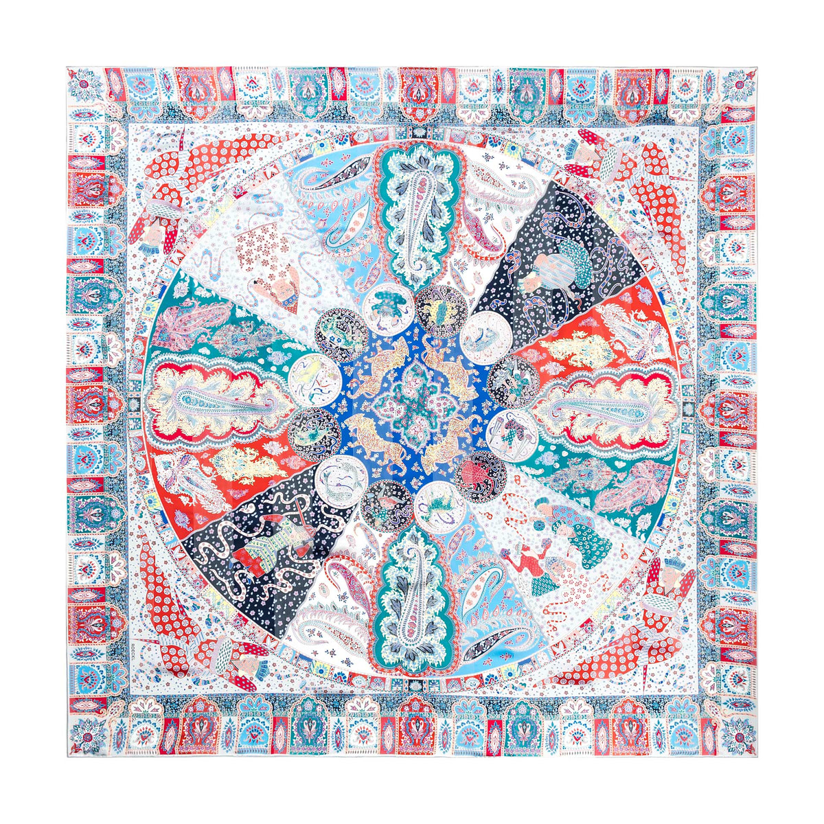 Persisches Horoskop 140x140 - multi silver