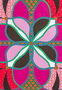 Flower Mandala 53x53 - multi berry