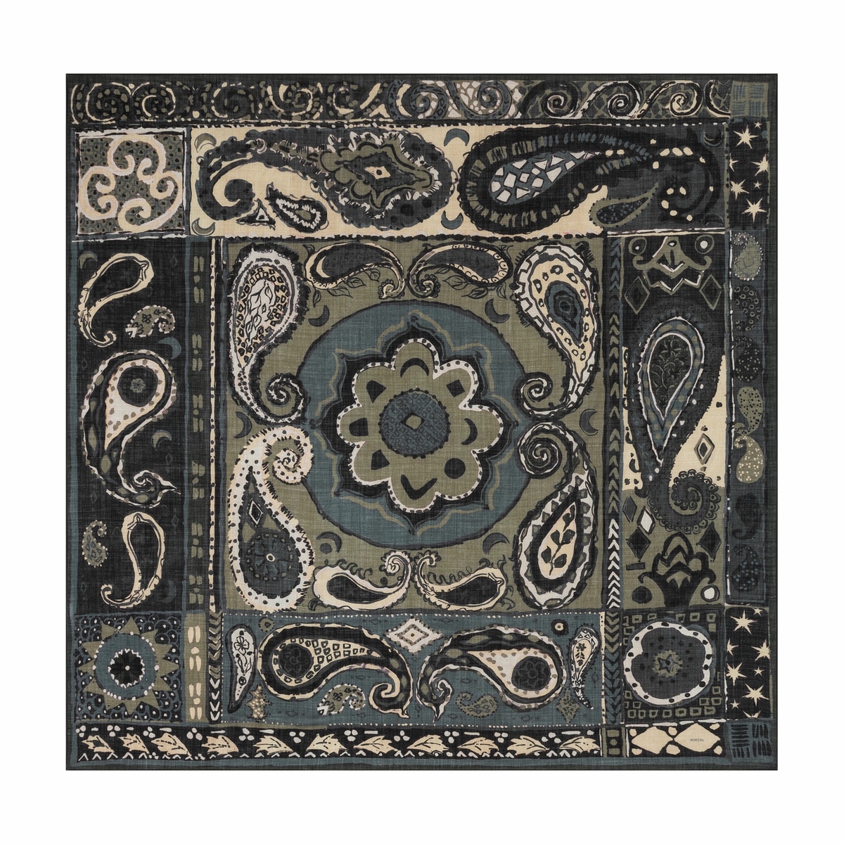 Mystik Patchwork 130x130 - multi khaki