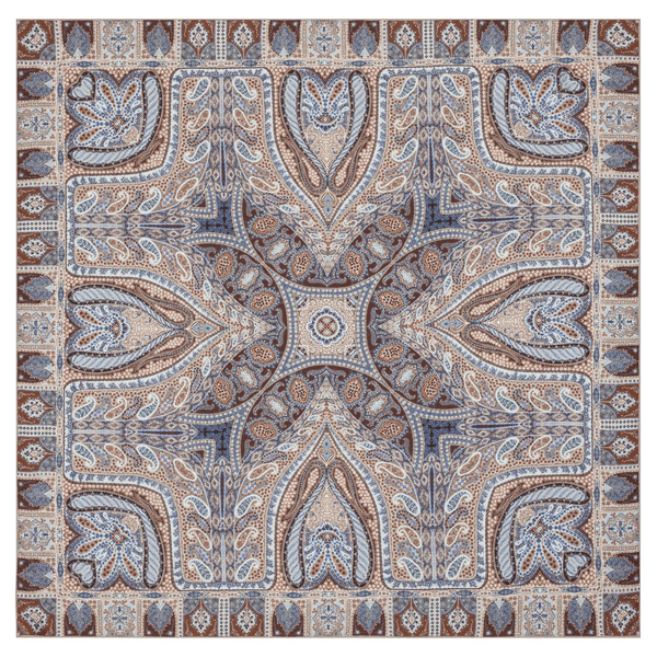 Winter Alhambra Paisley 140x140 - multi brown
