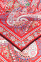Wool Feather 90x90  - multi scarlet