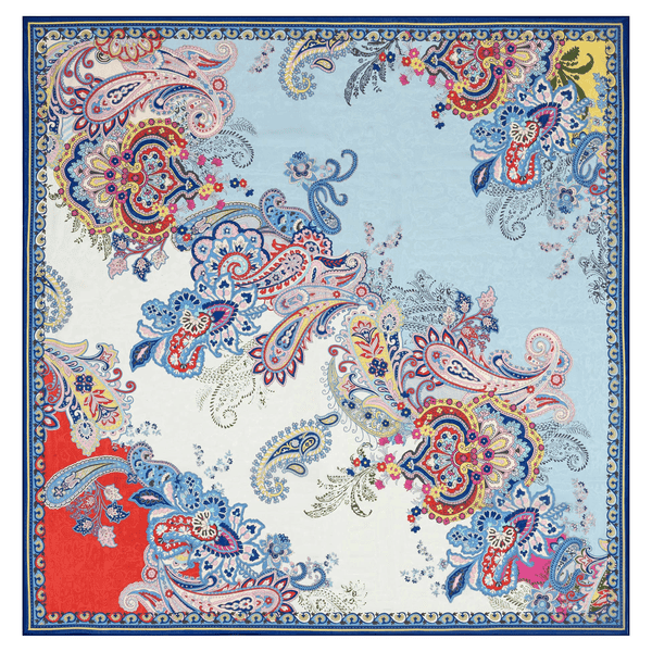 Flower Fusion 130 x 130 - multi navy