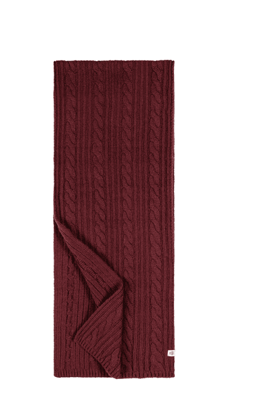 Cabled Charm Schal 30x180  - mulberry